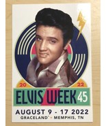 Elvis Presley 45 Postcard Elvis Week 2022 Memphis Tennessee Graceland - $4.45