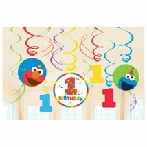 Elmo Sesame Street Fun to Be One Swirl Decoration Value Pack 1st Birthday Party - $7.91