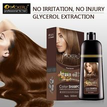 Mokeru Natural Brown Color Permanent Hair Colour Shampoo Long Lasting Hair Dye - $44.75