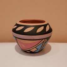 Southwestern design Pot or Vase, Handpainted Red Clay, native american design