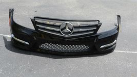 12-14 Mercedes C300 Sdn Front Bumper Sport Package w/o headlamp washers or Park image 3