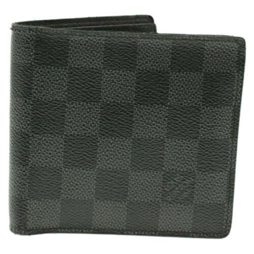 LOUIS VUITTON Damier Graphite Portefeiulle Marco Wallet N63336 LV Auth 15221 - Wallets