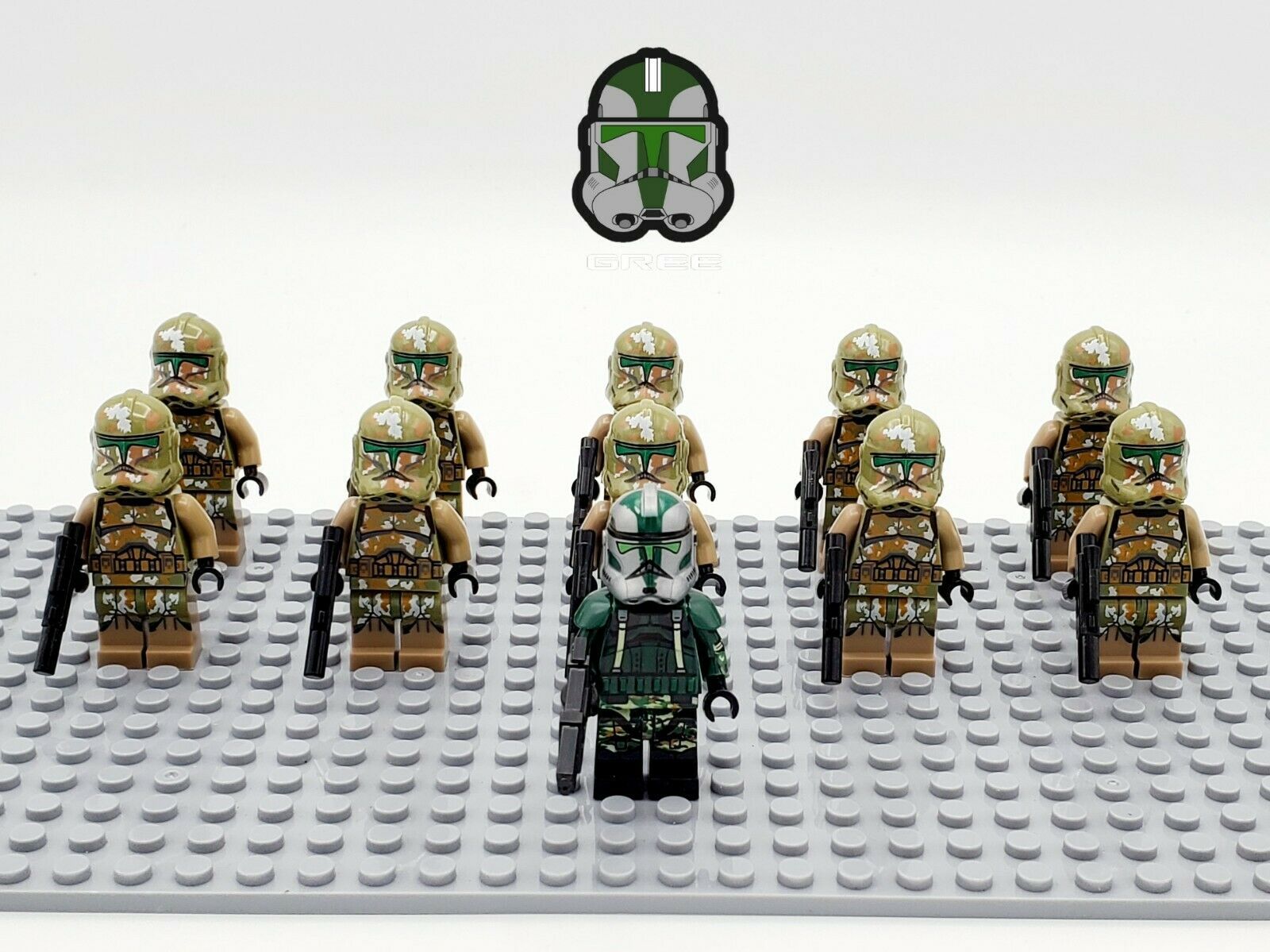 11Pcs Commander Gree Kashyyyk Clones Trooper Star Wars Clone Wars Minifigures