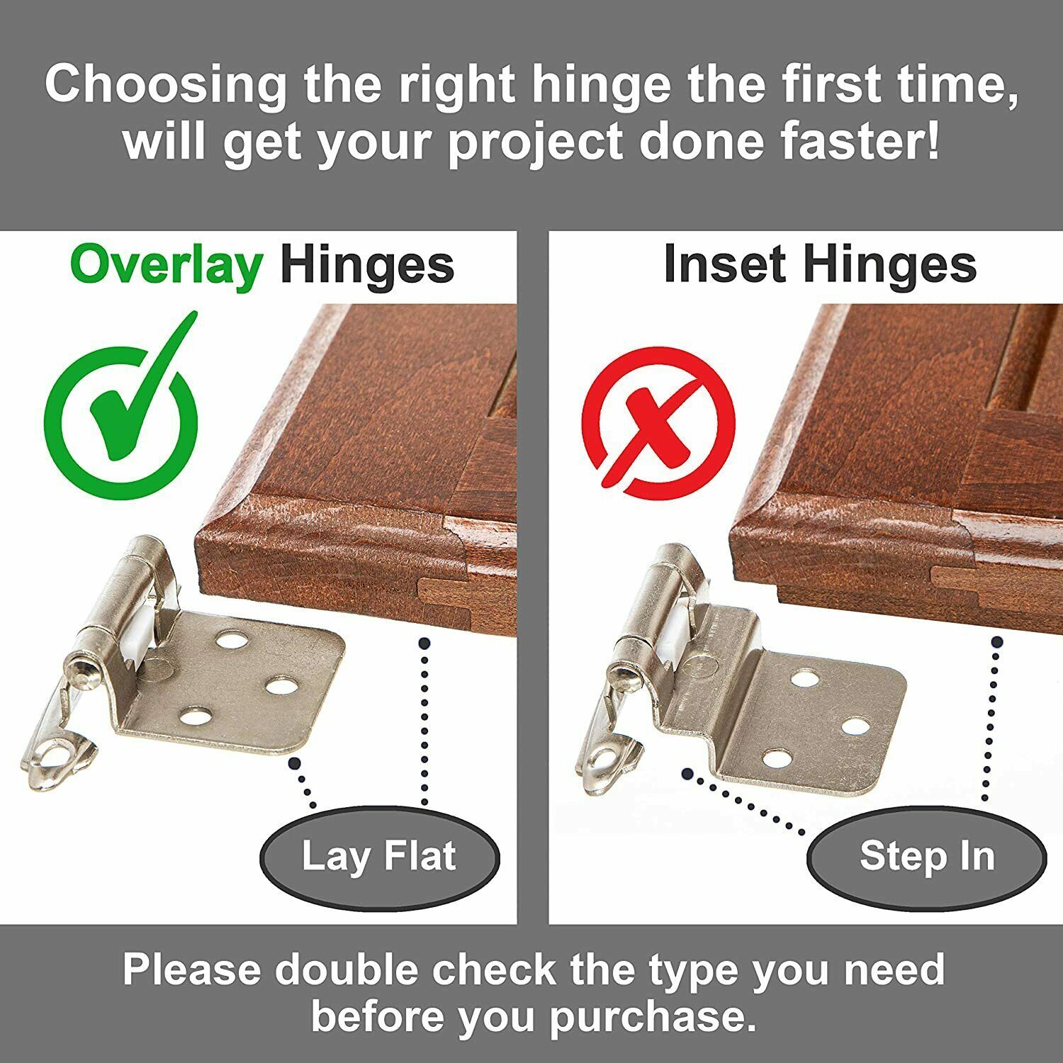 variable overlay cabinet hinges