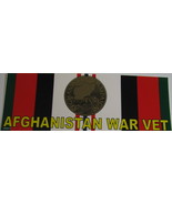 Bumper Sticker 3X9 AFGHANISTAN WAR VET CAMPAIGNl decal Army Navy USAF - $10.00