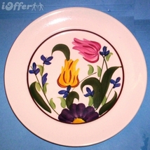 BLUE RIDGE SOUTHERN POTTERY-- SPRING SONG SALAD PLATE   8 1/8&quot; - $27.45