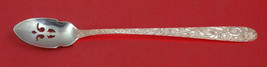 Repousse By Kirk Sterling Silver Olive Spoon Pierced Long 7 1/2" Custom - $65.55