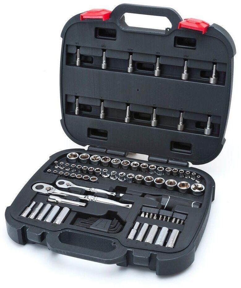 Husky Mechanics Tool Set Standard Deep Sockets Full Polish Chrome (92