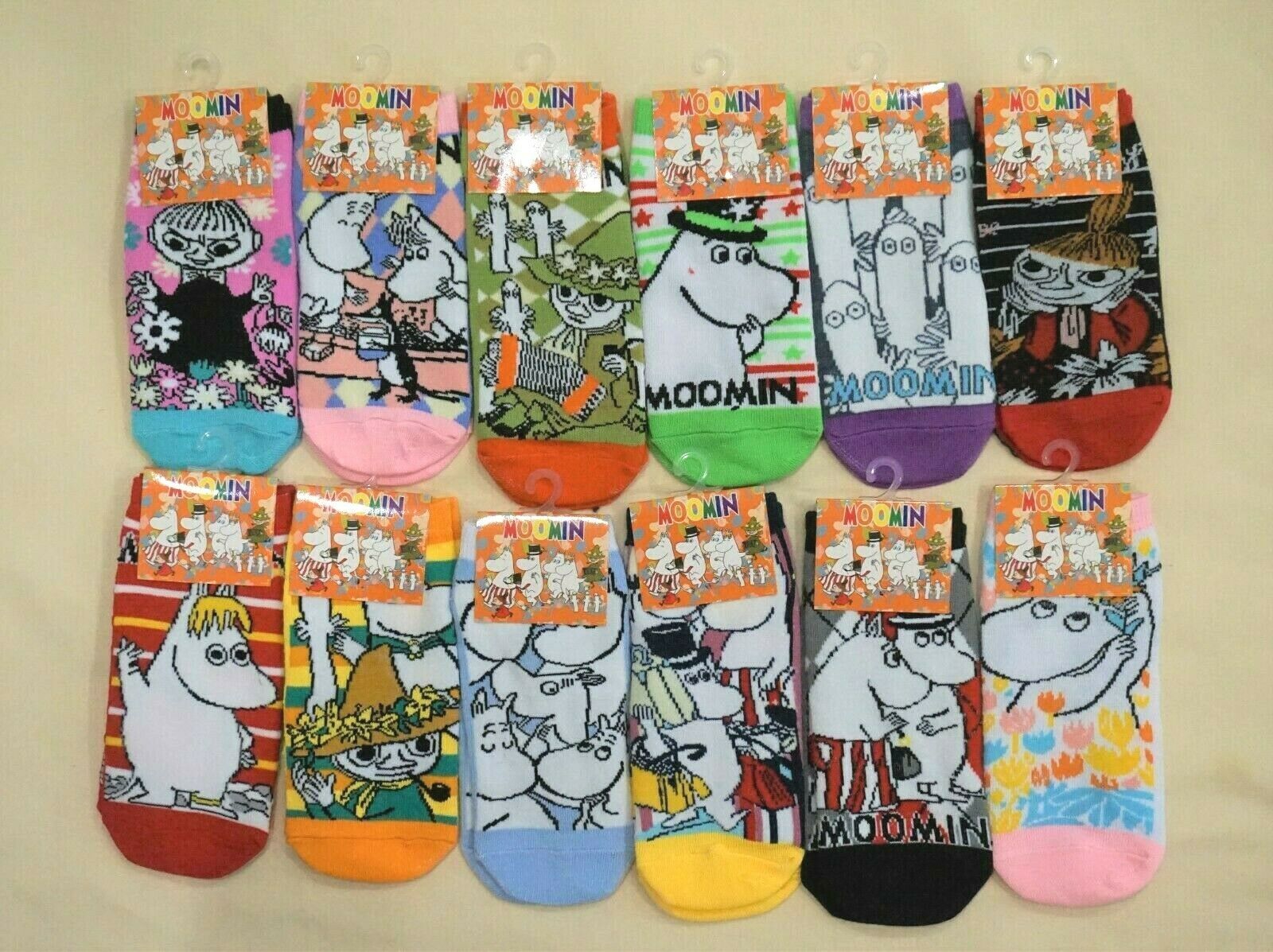 New Women's Japan Moomin Characters Cotton Ankle Socks One Size