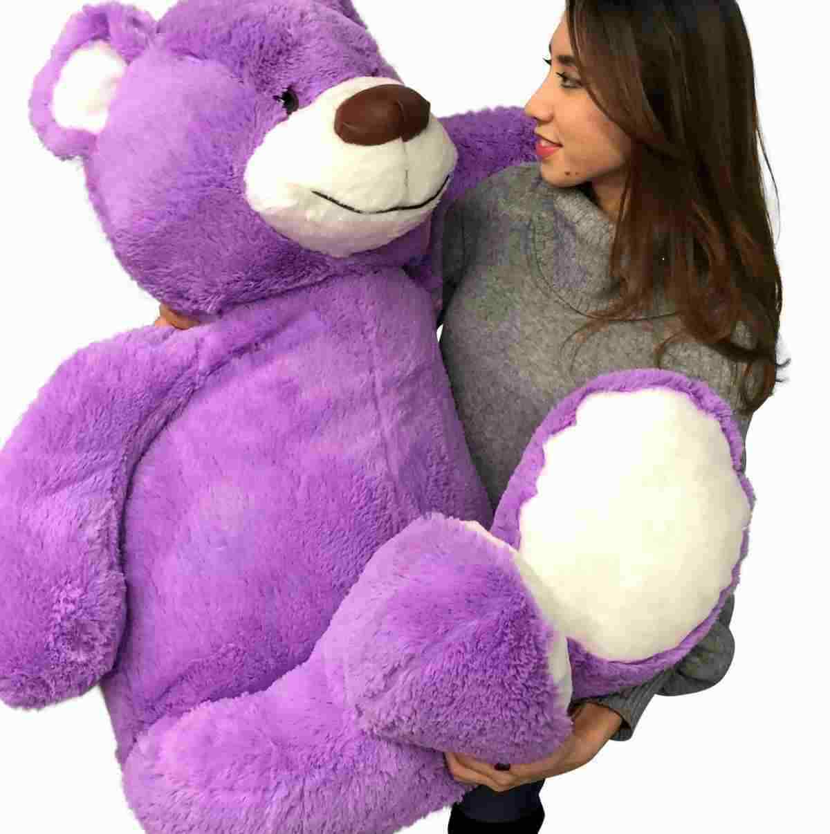 giant purple teddy