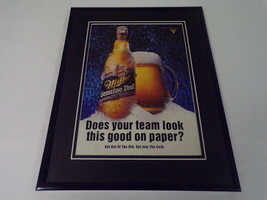 1993 Miller Genuine Draft Beer 11x14 Framed ORIGINAL Advertisement