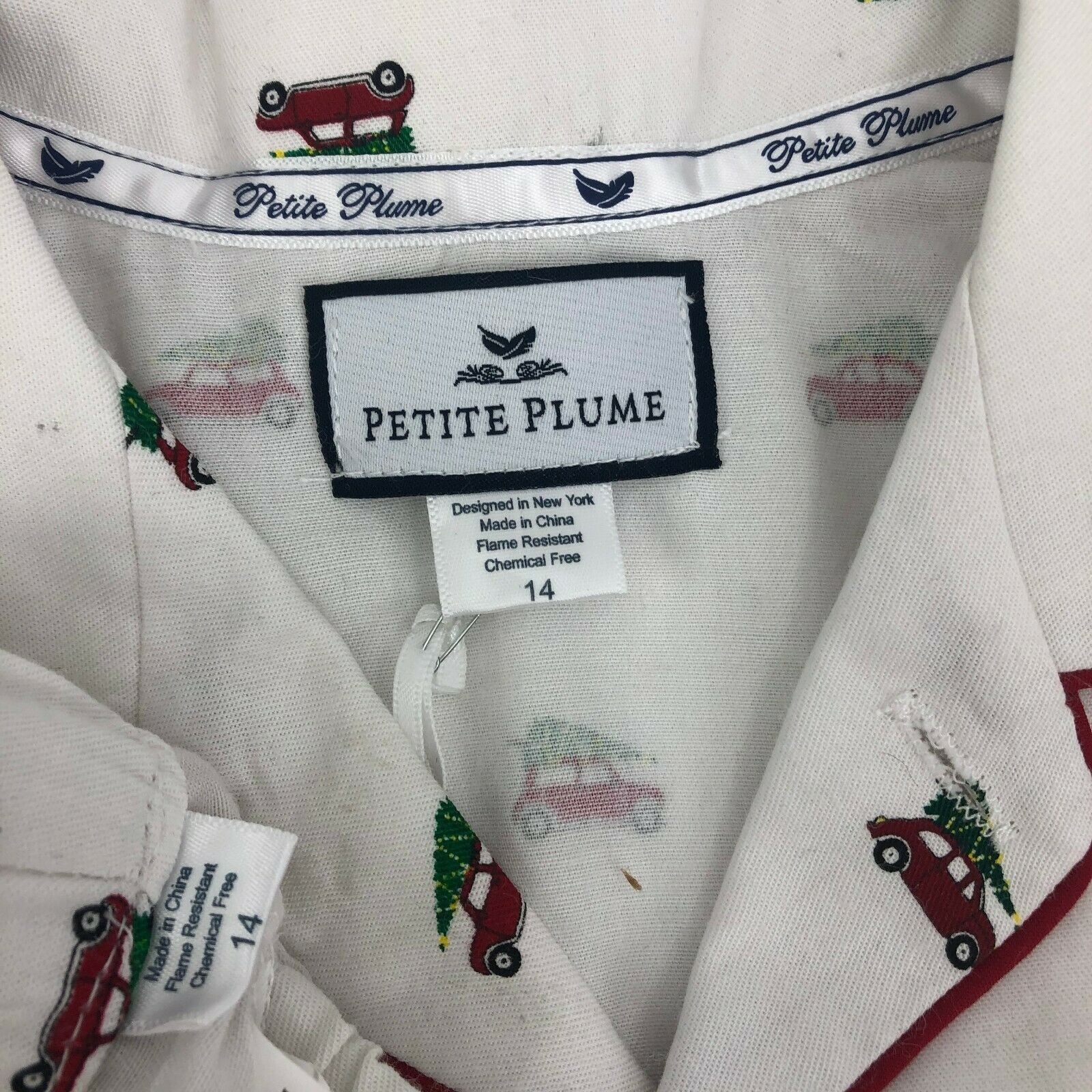 Petite Plume Journey Pajama Set 2 Piece Kids 14 Girls Boys Unisex NWD