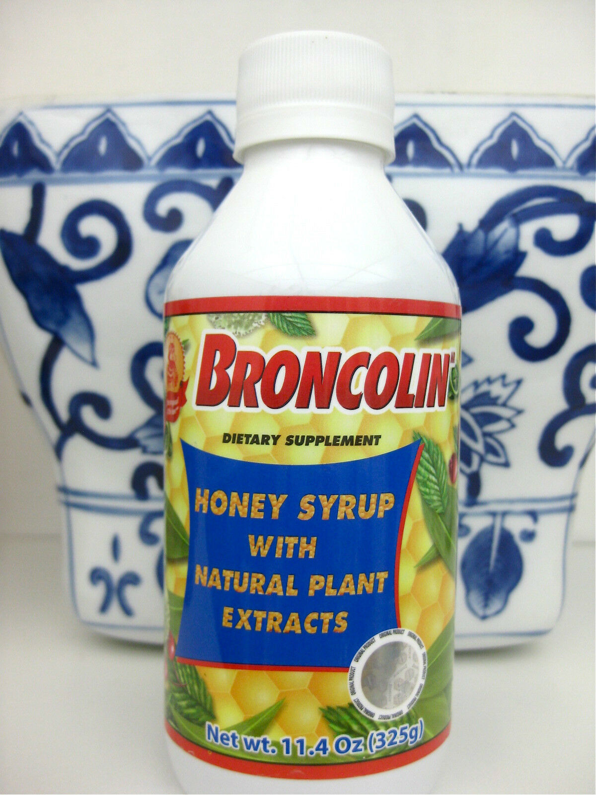 Broncolin Natural Honey Cough Relief Syrup Jarabe Natural Para La Tos