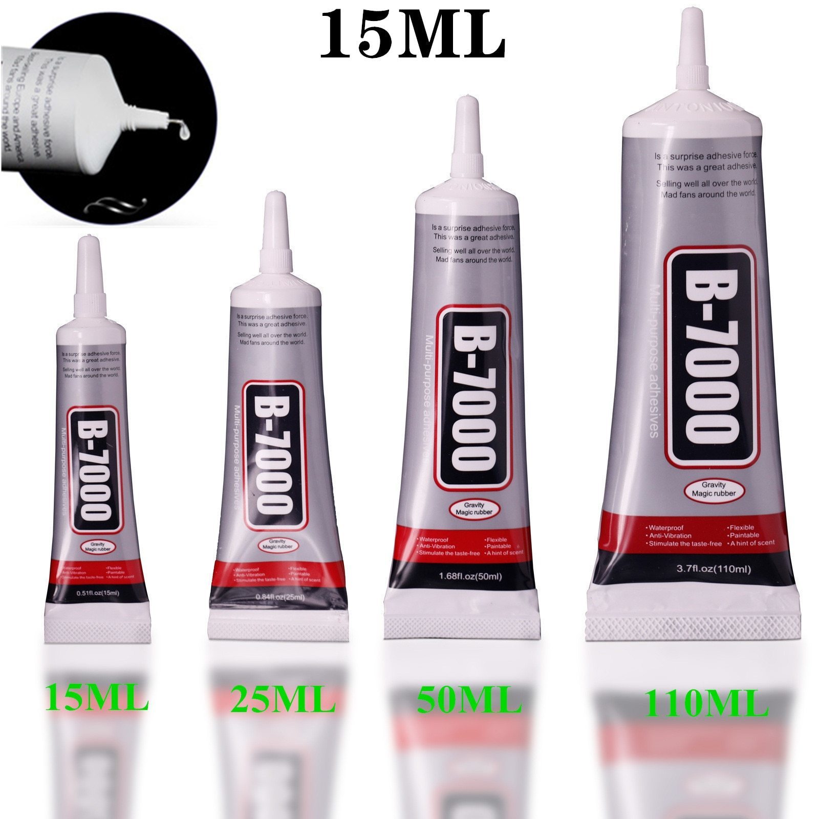 15ml B7000 Mobile Phone Tactile Display Glue B-7000 Glass Phone Repair ...