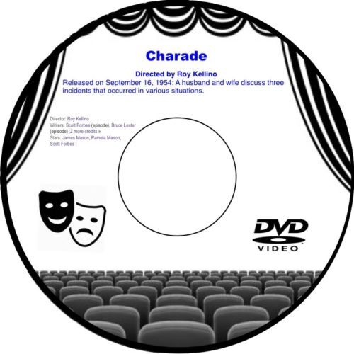 Charade 1954 DVD Film Comedy James Mason Pamela Mason Scott Forbes Bruce Lester