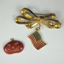 Phister Vintage Estate Brooch 2.7/8 In Women Pin Jewelry Halloween Fourth July 4 - $17.81