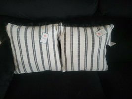 Target throw pillows in Black  and white, Set of 2 NEW white tags - $9.90