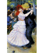 DANCE AT BOUGIVAL PARIS SUBURB COUPLE DANCING 1883 BY AUGUSTE RENOIR REPRO - $10.96+