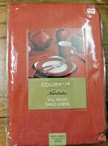 Noritake Colorwave 60" x 84" Oblong Table Linen Cloth Tablecloth Raspberry - $16.95
