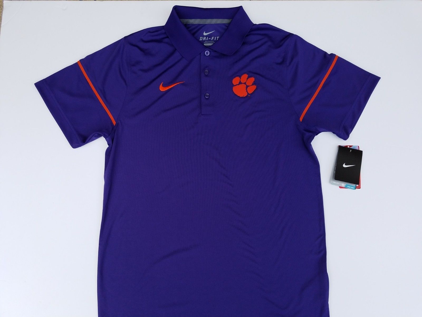 clemson dri fit polo