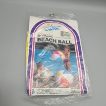 Vintage 1983 Intex  20&quot; Inflatable Beach Ball The Wet Set Style 59020 Se... - $29.02