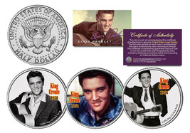 ELVIS PRESLEY * King Creole * Colorized JFK Half Dollar U.S. 3-Coin Set ... - $18.65