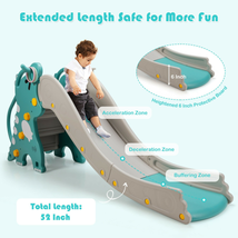 4-In-1 Kids Climber Slide Play Set with Basketball Hoop image 8