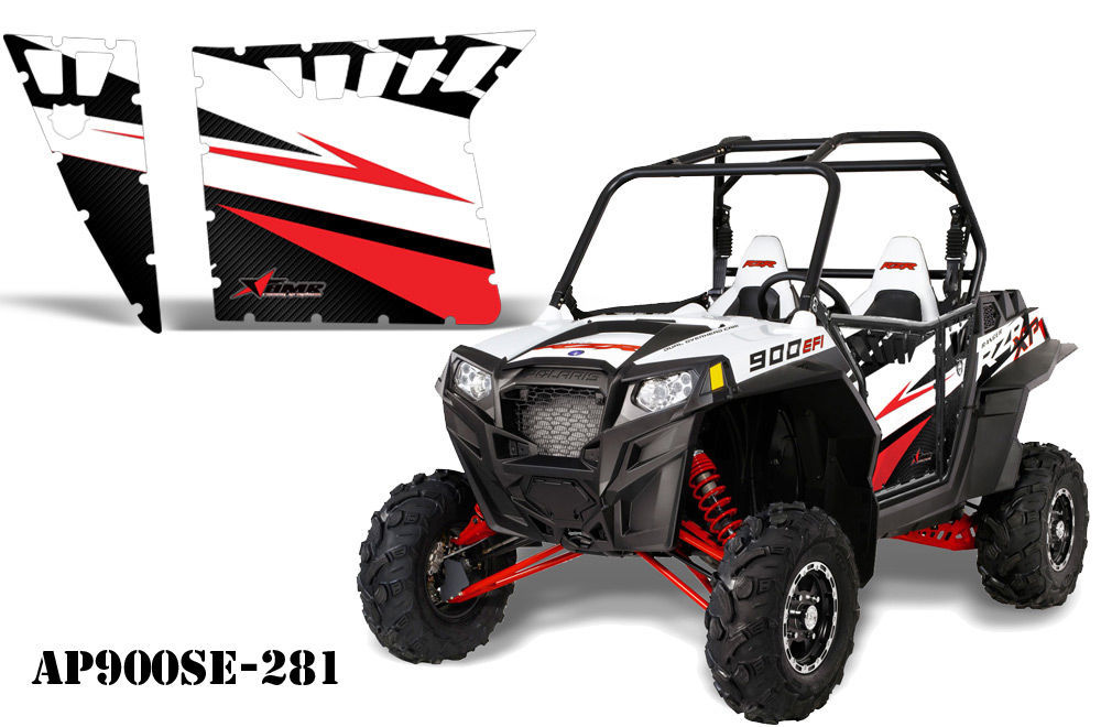 AMR RACING GRAPHIC DECAL KIT PRO ARMOR DOORS POLARIS RZR 900,XP PART W