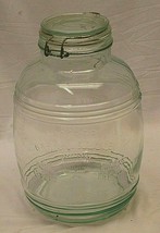 Cracker Barrel Style 4 Quart Glass Jar Bale Locking Lid Full Value Alway... - $52.46