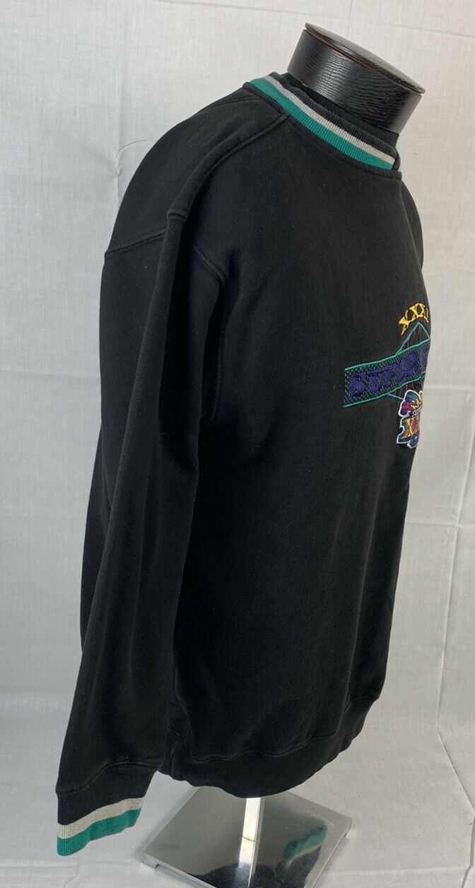 Vintage Green Bay Packers Trench Crewneck Sweatshirt 50/50 