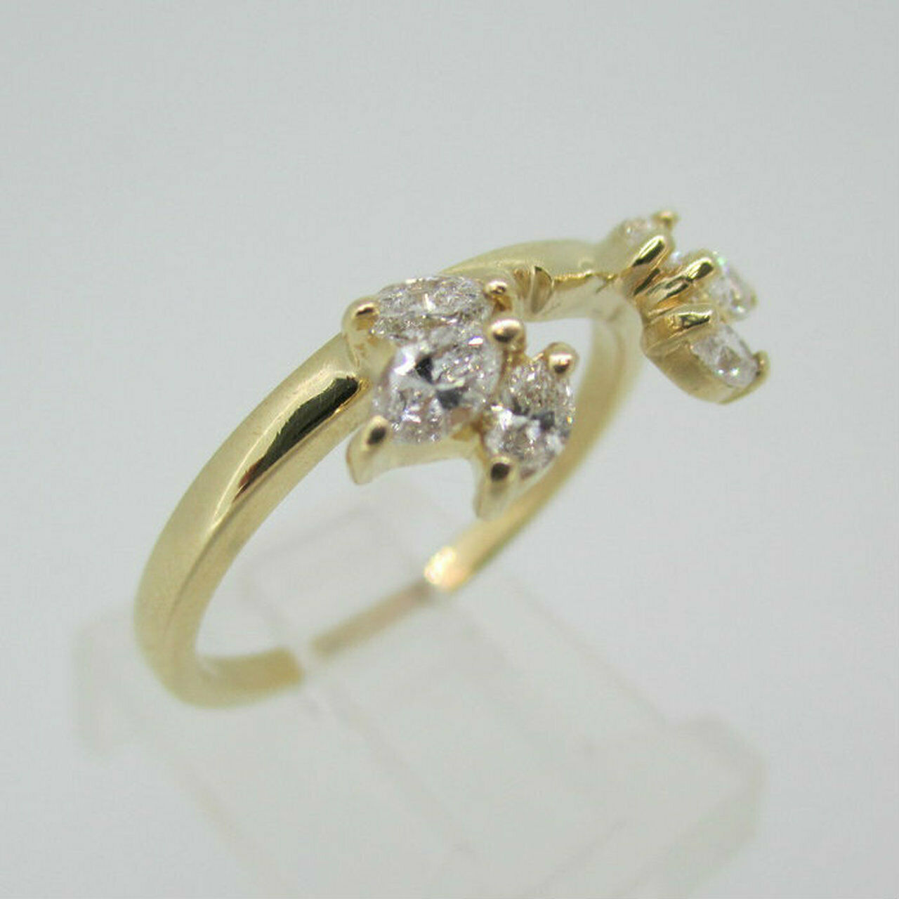 1 1/3ct Marquise Cut Diamond Solitaire Enhancer Wedding Ring 18K Yellow