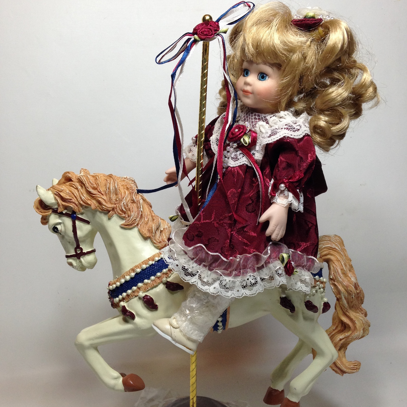 porcelain carousel horse