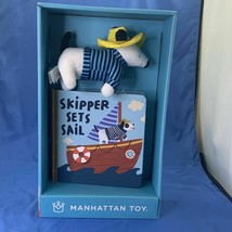 Manhattan Toy Skipper Sets Sail Book &amp; Plush Dog Stuffed Toy Bedtime Sto... - $15.88