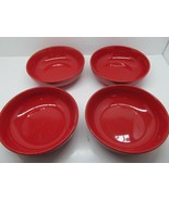 Tabletops Gallery Amalfi Round Coupe 7 7/8&quot; Dinner Bowls Red Bundle of 4 - $67.62