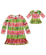 Girl 4 10 and 18&quot; Doll Matching Christmas Nightgown Pajama fit American ... - $16.99