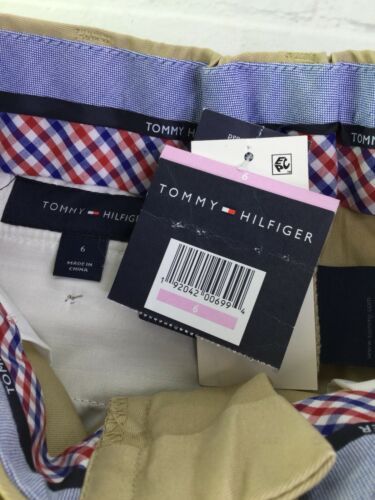 No Tax NWT Chaps Boys/' Khaki Flat Front Twill Pant with Stretch size 6