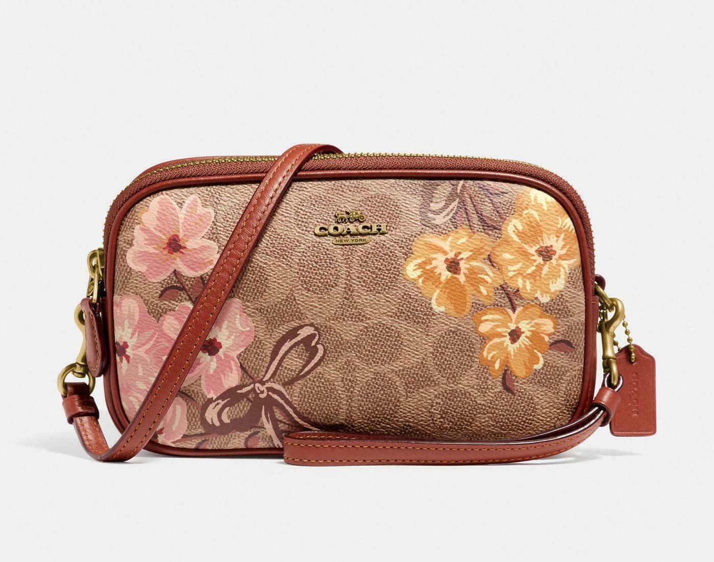 coach sling bag floral