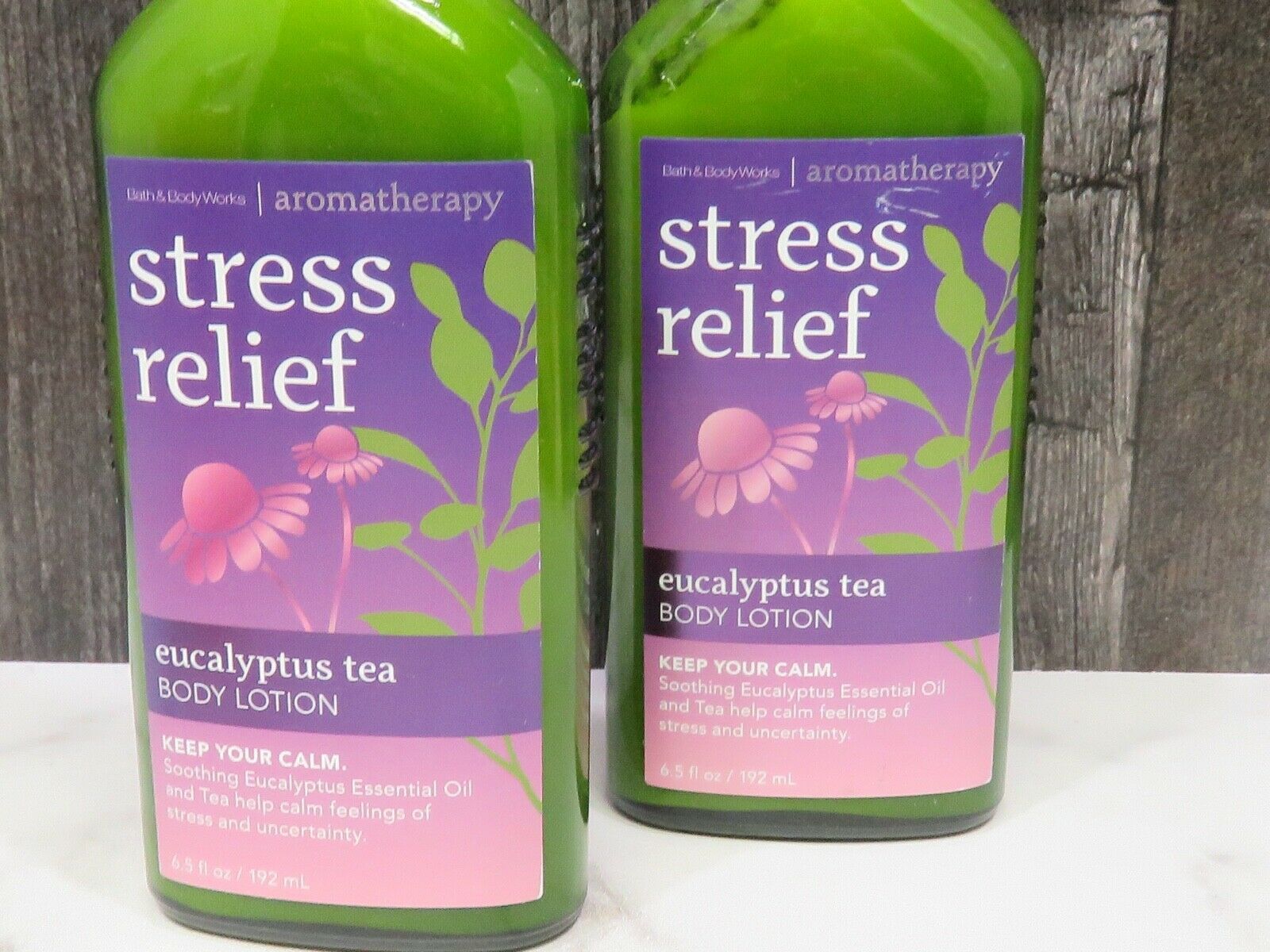 2 Bath & Body Works Aromatherapy Stress Relief Eucalyptus Tea Body ...