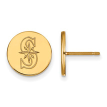 SS w/GP MLB  Seattle Mariners Small Disc Earrings - $75.00