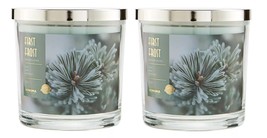 Sonoma First Frost Scented Candle 14 oz- Mint, Pine, Patchouli x2 - $52.50