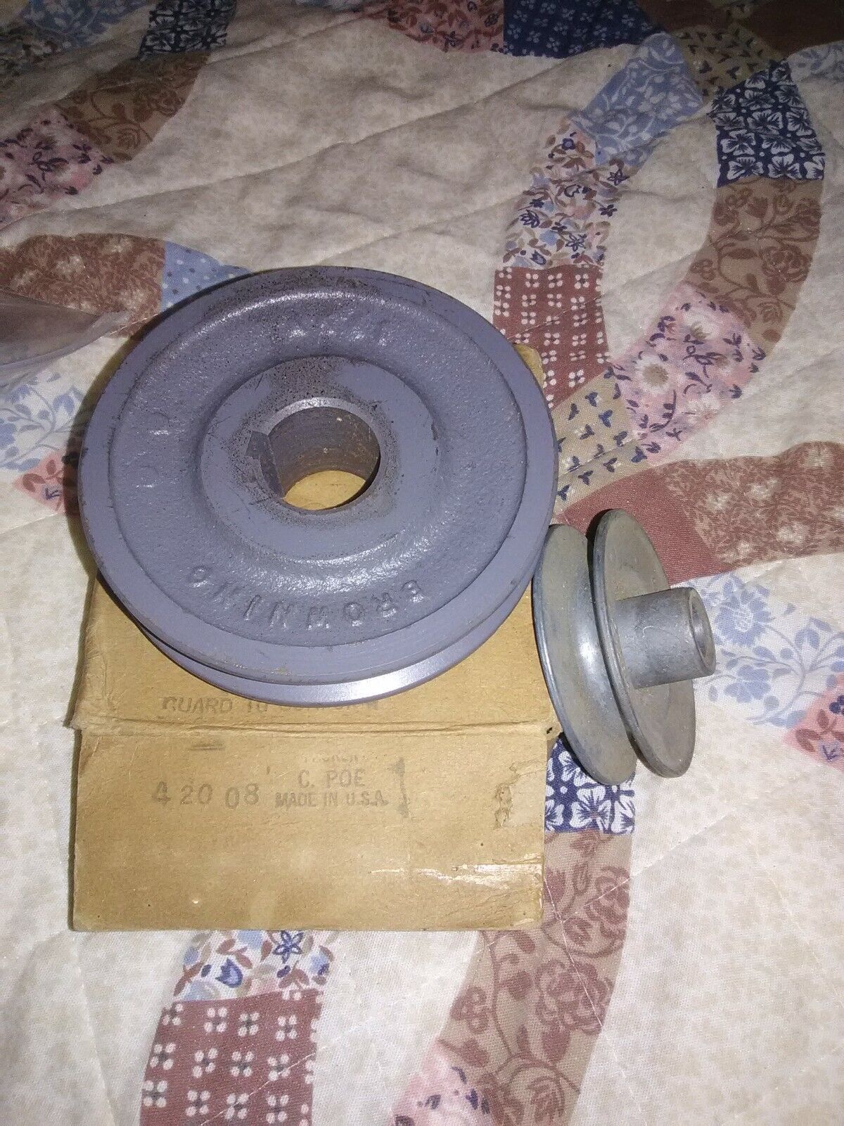 2 Cast VBelt Pulleys Browning Sheave AK41 1 in NIB & Congress 2.5