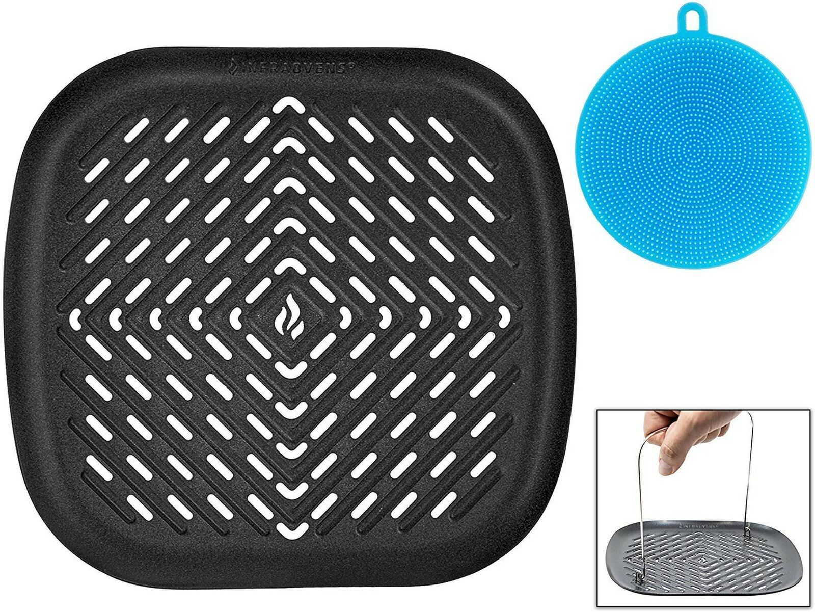 Air Fryer Grill Pan Accessory Compatible with Philips, NuWave Brio