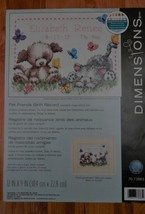 Dimensions Counted Cross Stitch Pattern Pet Friends Birth Record USED - $12.00