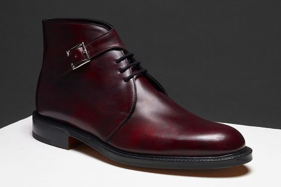 lace up boots burgundy