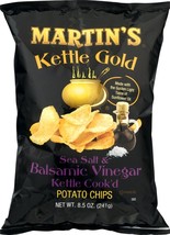 Martin's Kettle Gold Sea Salt & Balsamic Vinegar Potato Chips 8.5 oz. Bag- 4 Bag - $28.66