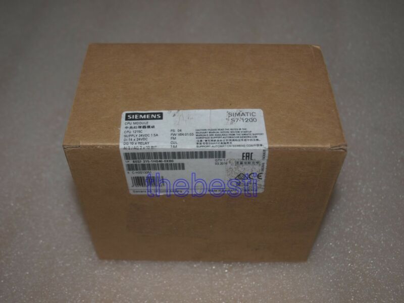 Primary image for 1 PC New Siemens 6ES7 215-1HG40-0XB0 PLC Module In Box