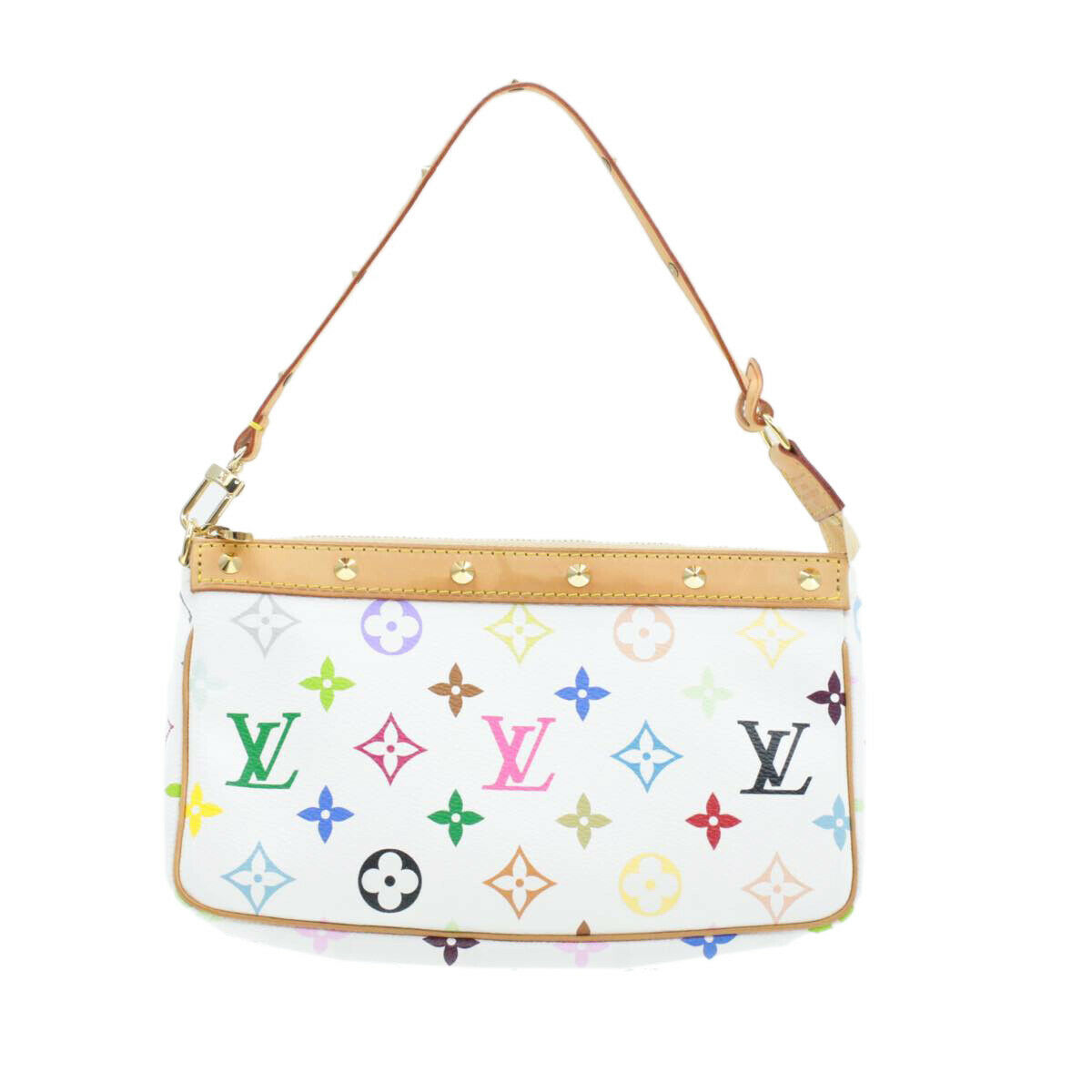 LOUIS VUITTON Monogram Multicolor Pochette Accessoires Pouch White M92649 br123 - Women&#39;s Bags ...