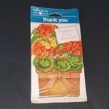 VTG NOS American Greetings Forget Me Not Thank You For the Shower Gift C... - $9.85
