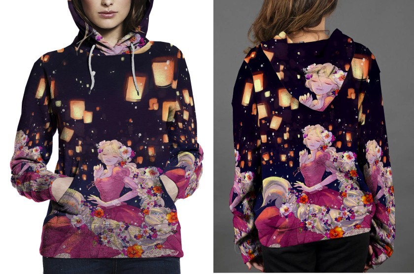 Unbranded - Rapunzel hoodie fullprint women