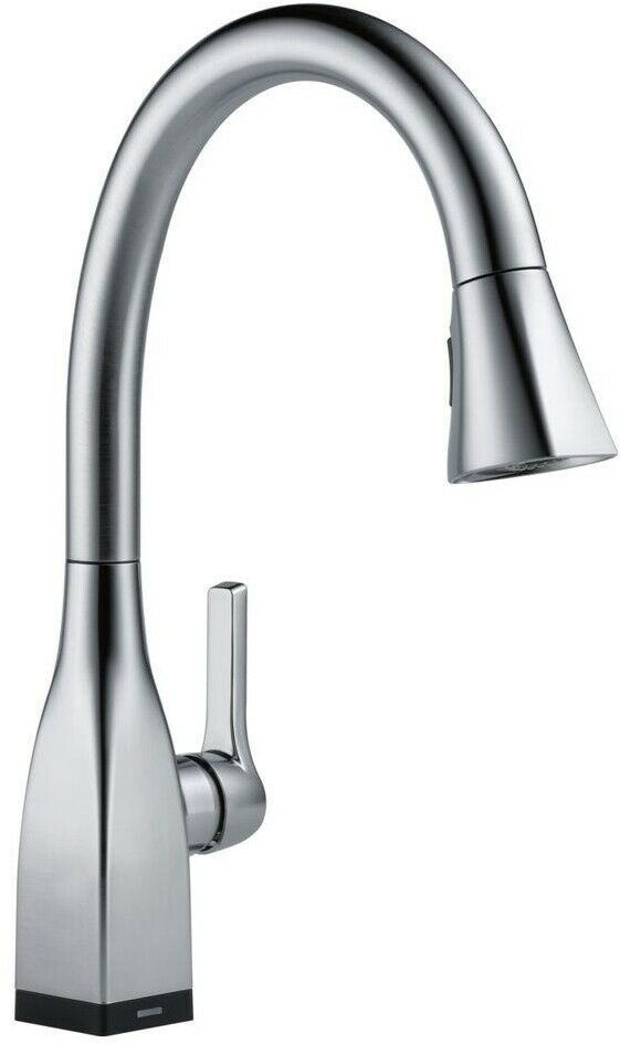 Delta Kitchen Pull-Down Sprayer Faucet 1-Handle Touch ...